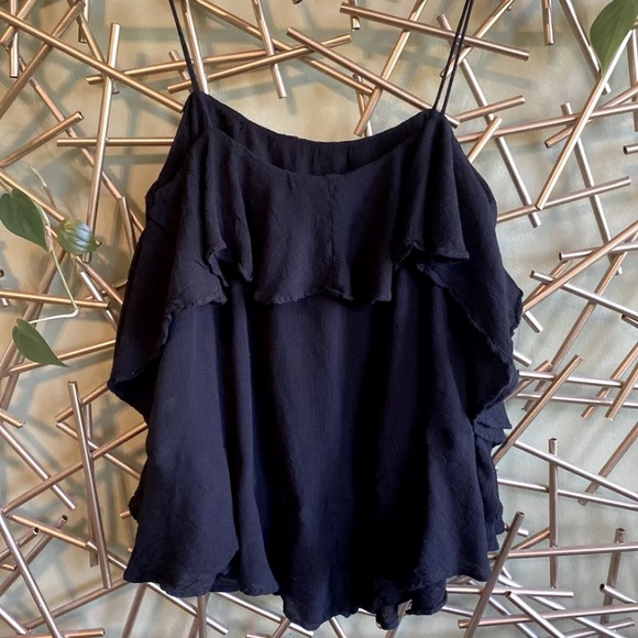 Free People Tops - ⭐️Free People black spaghetti strap tank XS
